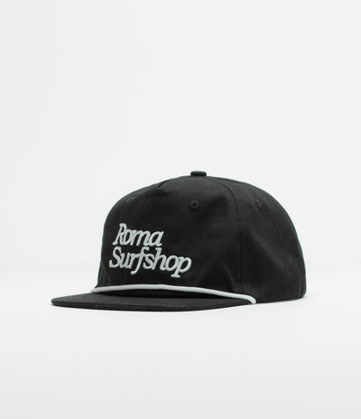 Roma Shop Cap in Black and White