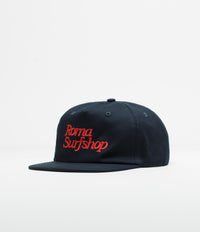 Roma Shop Cap in Navy and Red