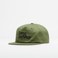 Roma Shop Cap in Olive and Black thumbnail