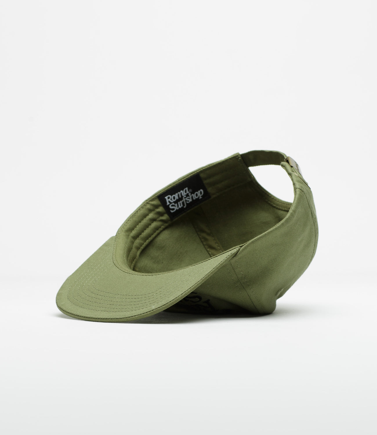 Roma Shop Cap in Olive and Black