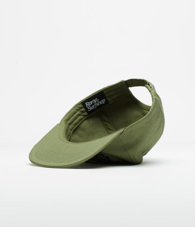 Roma Shop Cap in Olive and Black