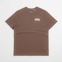 Roma Surfboards T-Shirt in Brown and Cream thumbnail