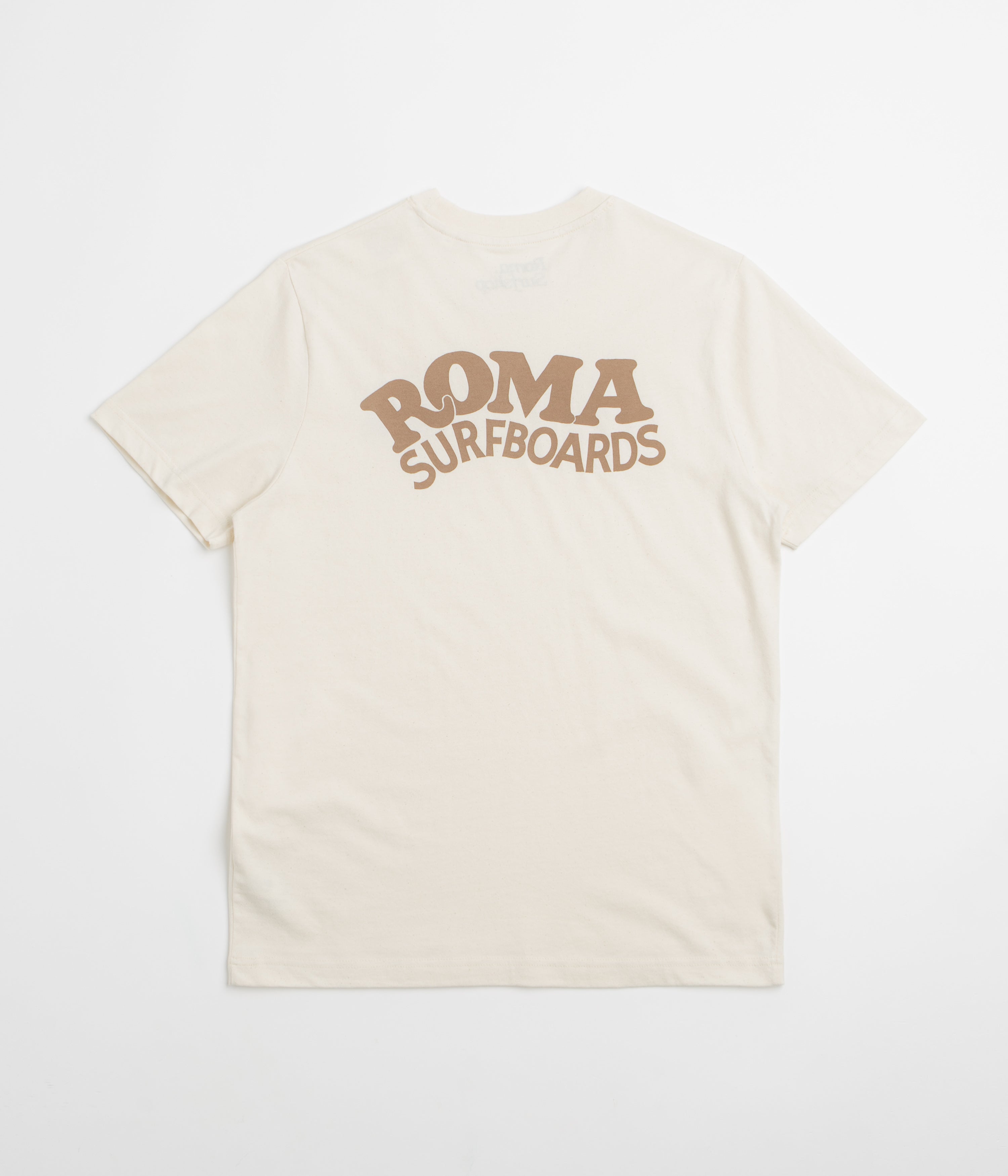 Roma Surfboards T-Shirt in Raw and Brown