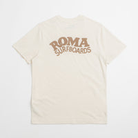 Roma Surfboards T-Shirt in Raw and Brown thumbnail