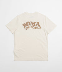 Roma Surfboards T-Shirt in Raw and Brown