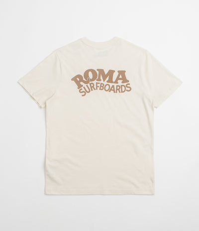 Roma Surfboards T-Shirt in Raw and Brown