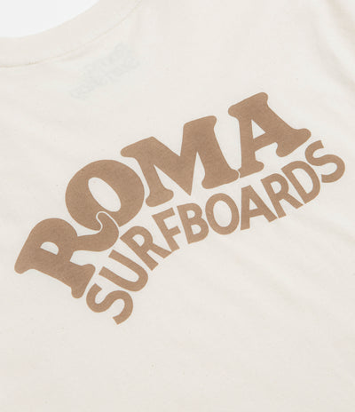 Roma Surfboards T-Shirt in Raw and Brown