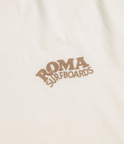 Roma Surfboards T-Shirt in Raw and Brown