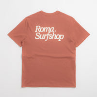 Roma Surfshop T-Shirt in Brick and Cream thumbnail