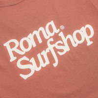 Roma Surfshop T-Shirt in Brick and Cream thumbnail