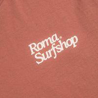 Roma Surfshop T-Shirt in Brick and Cream thumbnail