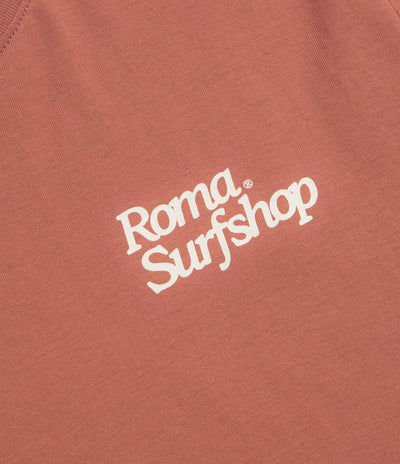 Roma Surfshop T-Shirt in Brick and Cream