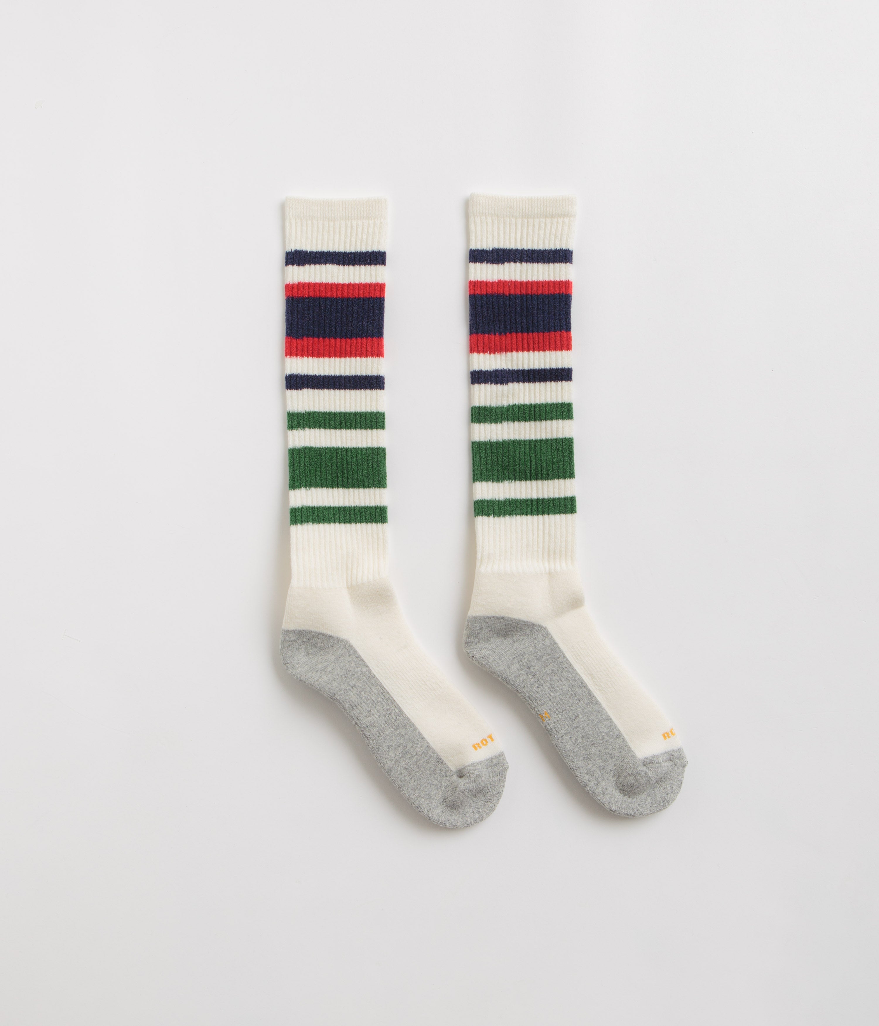 RoToTo Multi Oldschool Socks in Navy and Red