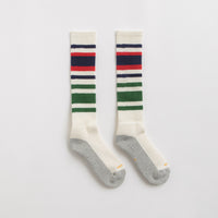 RoToTo Multi Oldschool Socks in Navy and Red thumbnail