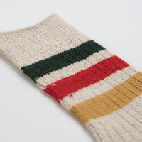 RoToTo Park Stripe Socks in Ivory thumbnail