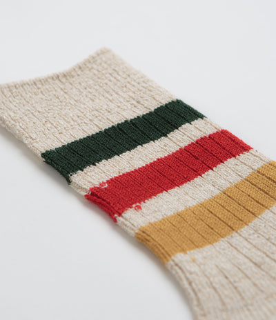 RoToTo Park Stripe Socks in Ivory