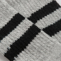 RoToTo Retro Winter Socks in Grey and Black thumbnail