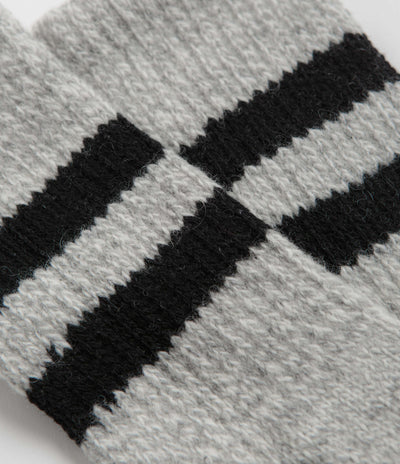 RoToTo Retro Winter Socks in Grey and Black