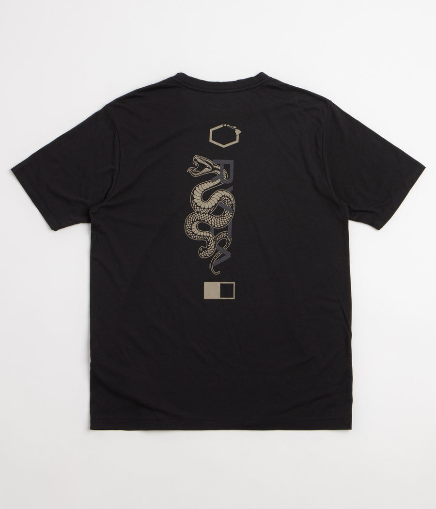 RVCA Baroon Venom T-Shirt in Black