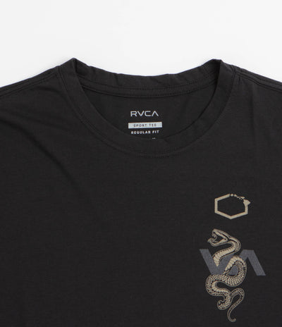 RVCA Baroon Venom T-Shirt in Black