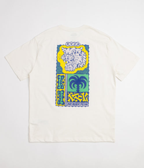 RVCA Dalas Tiger Palm T-Shirt - Antique White