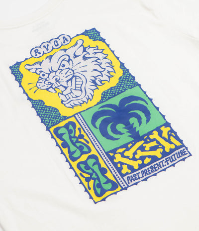 RVCA Dalas Tiger Palm T-Shirt - Antique White
