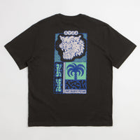 RVCA Dalas Tiger Palm T-Shirt - Pirate Black thumbnail