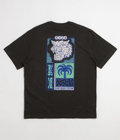 RVCA Dalas Tiger Palm T-Shirt - Pirate Black