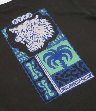 RVCA Dalas Tiger Palm T-Shirt - Pirate Black