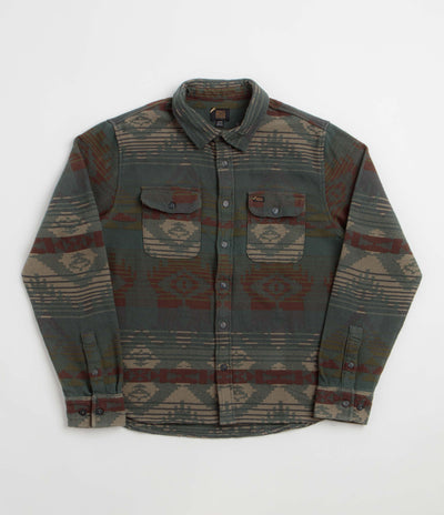 RVCA Dayshift Blanket Flannel Shirt in Hunter Green