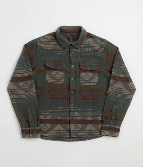 RVCA Dayshift Blanket Flannel Shirt - Hunter Green