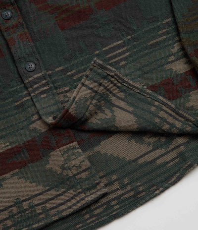 RVCA Dayshift Blanket Flannel Shirt in Hunter Green