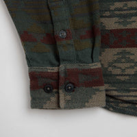 RVCA Dayshift Blanket Flannel Shirt in Hunter Green thumbnail