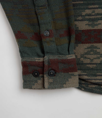 RVCA Dayshift Blanket Flannel Shirt in Hunter Green