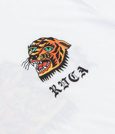 RVCA Kaleb Tiger T-Shirt - White