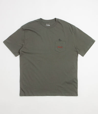 RVCA Nature Calling Pocket T-Shirt - Sage Leaf