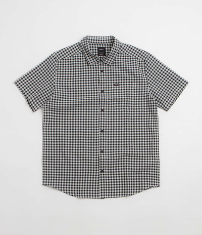 RVCA Overspray Short Sleeve Shirt - Black / White