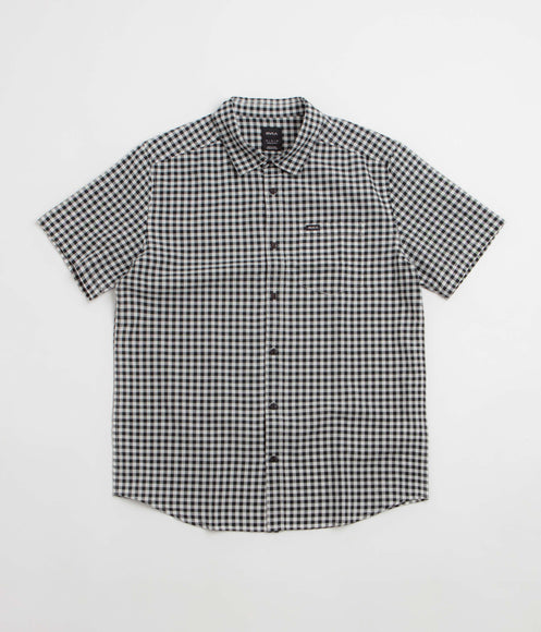 RVCA Overspray Short Sleeve Shirt - Black / White