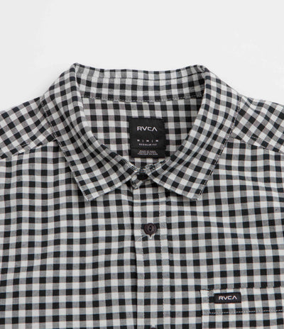RVCA Overspray Short Sleeve Shirt - Black / White