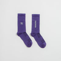 Salomon 365 Crew Socks in Deep Blue and Lava Falls thumbnail