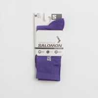 Salomon 365 Crew Socks in Deep Blue and Lava Falls thumbnail