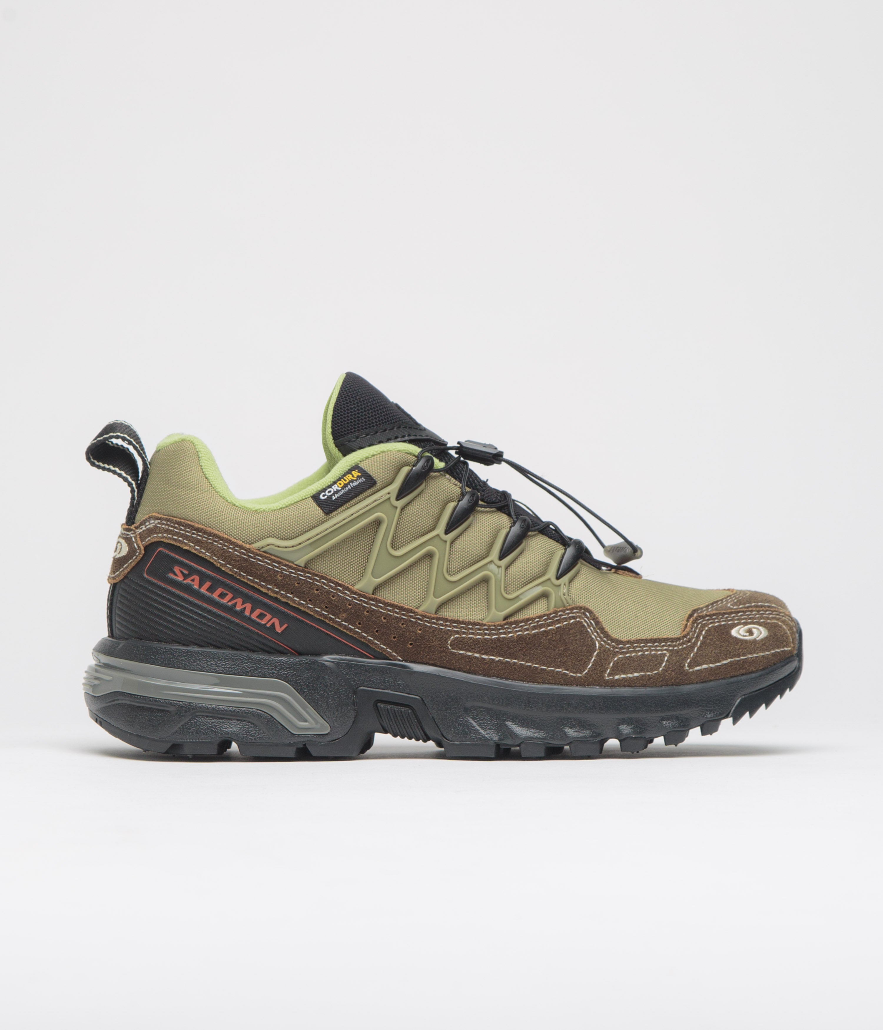 Salomon ACS+ Escape Shoes in Aloe and Dark Earth / Burnt Ochre