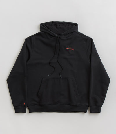 Salomon Bow Graphic Hoodie in Deep Black