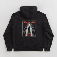 Salomon Bow Graphic Hoodie in Deep Black thumbnail