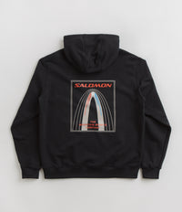 Salomon Bow Graphic Hoodie in Deep Black