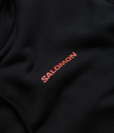 Salomon Bow Graphic Hoodie in Deep Black
