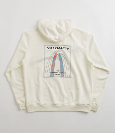 Salomon Bow Graphic Hoodie in Vanilla Ice