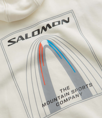 Salomon Bow Graphic Hoodie in Vanilla Ice