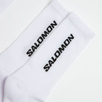 Salomon Everyday Crew Socks (3 Pack) in White and White / White thumbnail