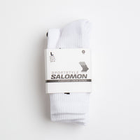 Salomon Everyday Crew Socks (3 Pack) in White and White / White thumbnail
